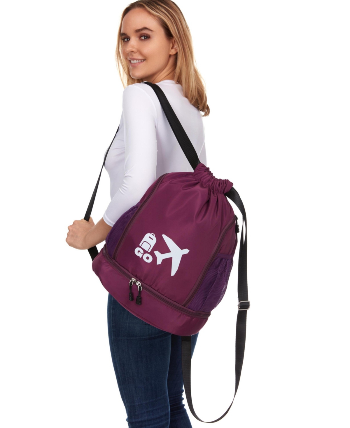 Perfect Personal Travel Go Bag- Purple - Purple