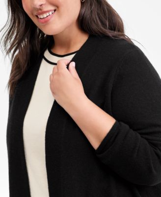 Plus Size 100% Cashmere Duster Cardigan, Macy's Exclusive 