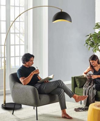 92" Metal Luna Bella Arc Floor Lamp
