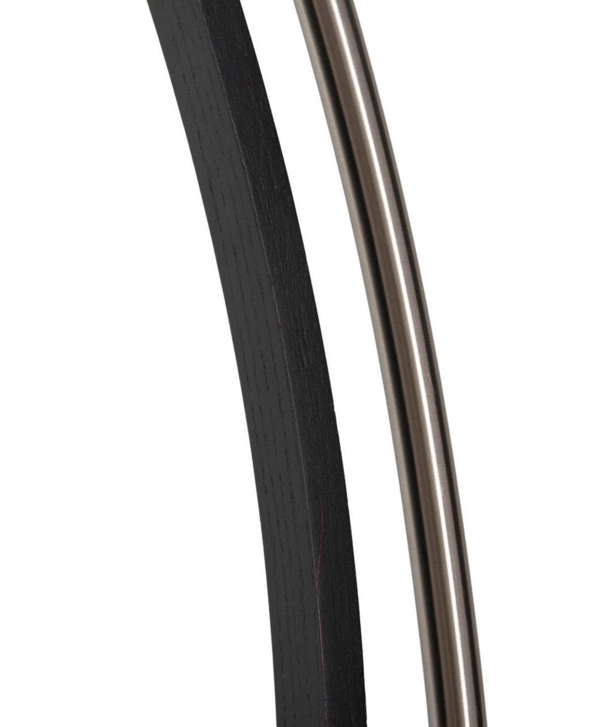 Nova Of California 84" Wood Morelli Lucite Arc Floor Lamp In Black