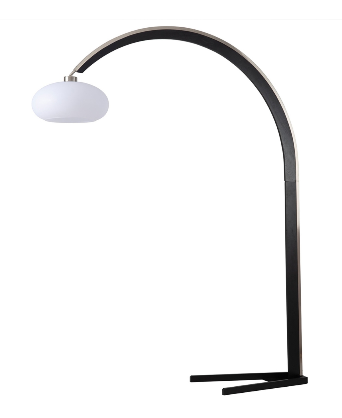 Nova Of California 86" Wood Vaulted Lucite Arc Floor Lamp