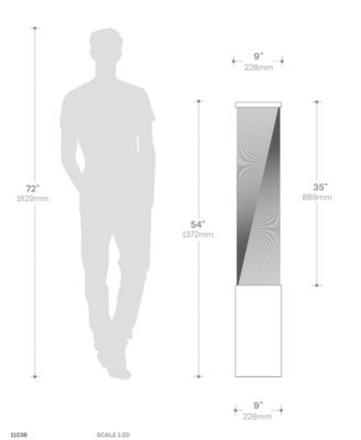 54" Wood Torque String Floor Lamp