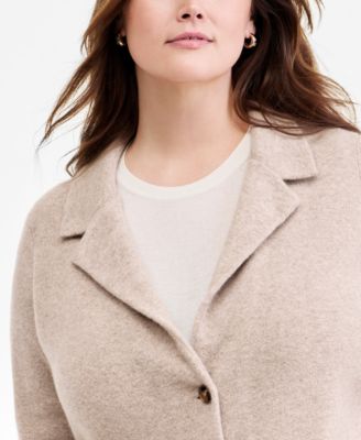Plus Size 100% Cashmere Blazer, Macy's Exclusive