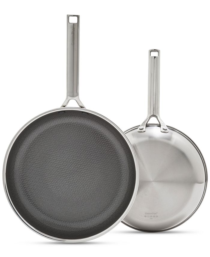 GreenPan Apex Hybrid Ceramic Nonstick 2-Pc. Frypan Set, Exclusively at Macy's - Silver