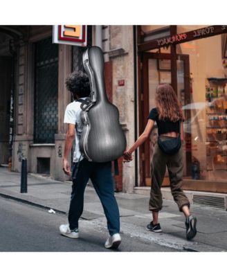 Hard ABS Hardshell with Backpack Straps Dreadnought Acoustic Guitar Case