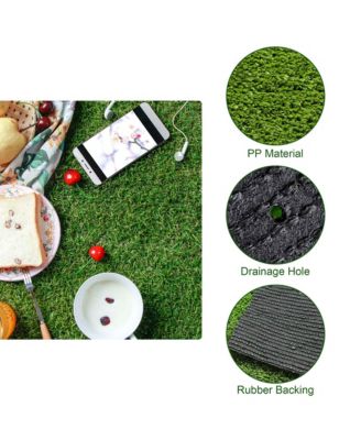 6pcs 65x5 Ft Artificial Turf Grass Rug Gym Turf Indoor Outdoor Event Balcony Deck Patio