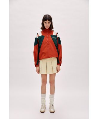 Women's Oversized Nylon-Blend Boomerang Track Jacket