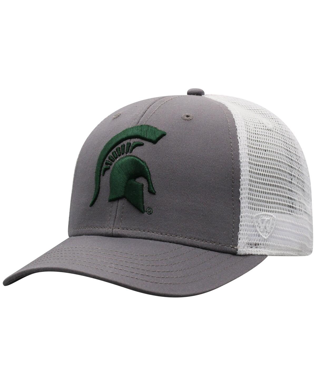 Top Of The World Men's Gray Michigan State Spartans Trucker Adjustable Hat