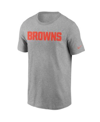 Мужская футболка Nike Heather Grey Cleveland Browns с надписью Essential Wordmark от Nike