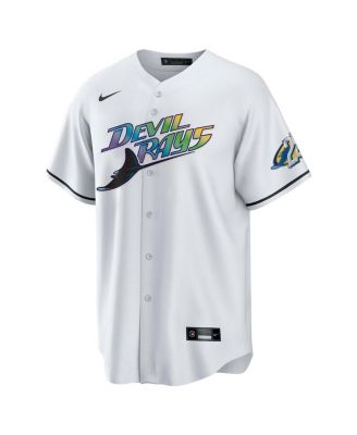 Мужская белая футболка Nike, посвященная 25-летию Tampa Bay Rays, Домашняя копия командной майки