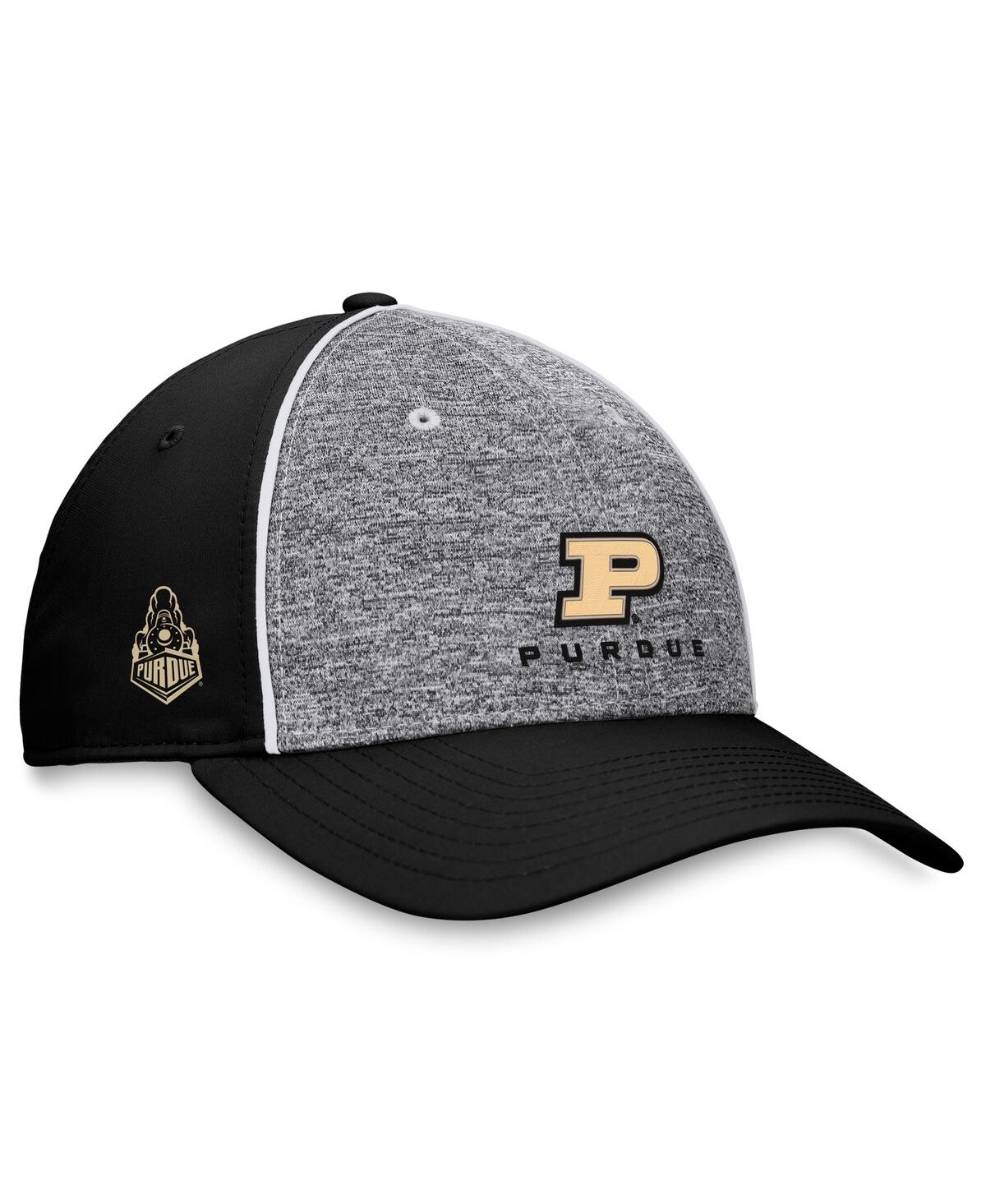 Top Of The World Men's Gray/black Purdue Boilermakers Nimble Adjustable Hat
