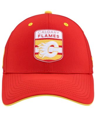 Мужская красная шапка Fanatics Calgary Flames Authentic Pro Draft со стрейчевой посадкой от Fanatics