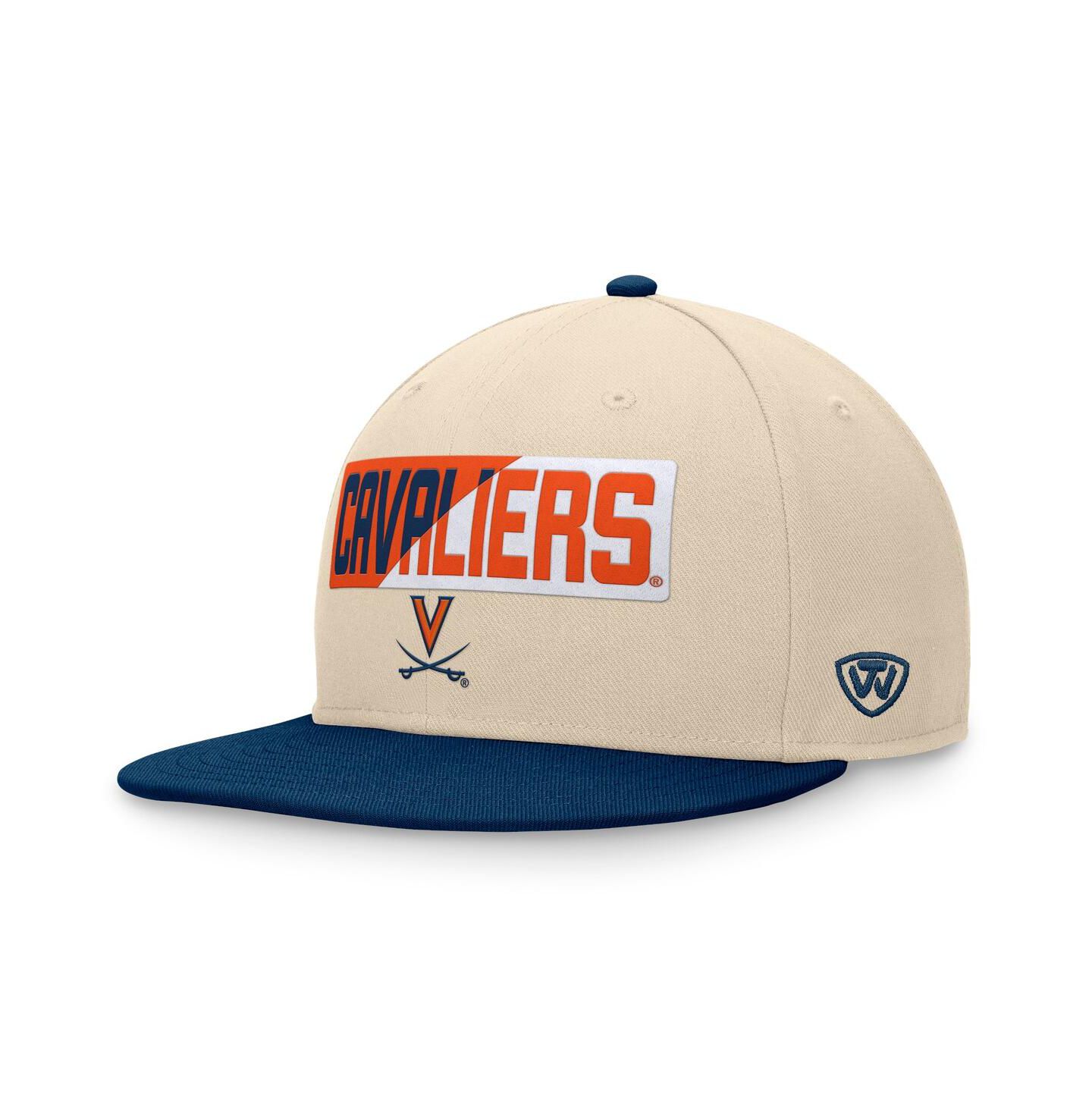 Мужская кепка Top of the World Khaki Virginia Cavaliers Goalaso Snapback Hat — фото 1