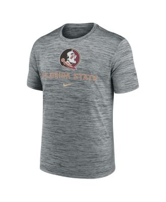 Мужская футболка Nike Heather Gray Florida State Seminoles Prime Time Velocity от Nike