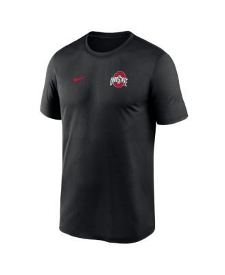 Мужская черная футболка Nike Ohio State Buckeyes 2025 с небольшим логотипом Legend Performance от Nike