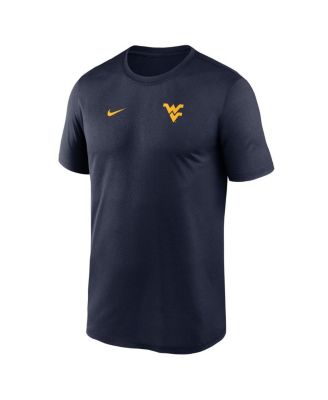 Мужская футболка Nike Navy West Virginia Mountaineers 2025 с небольшим логотипом Legend Performance на боковой линии.