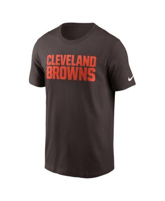 Мужская коричневая футболка Nike Cleveland Browns Prime Time Wordmark Essential от Nike