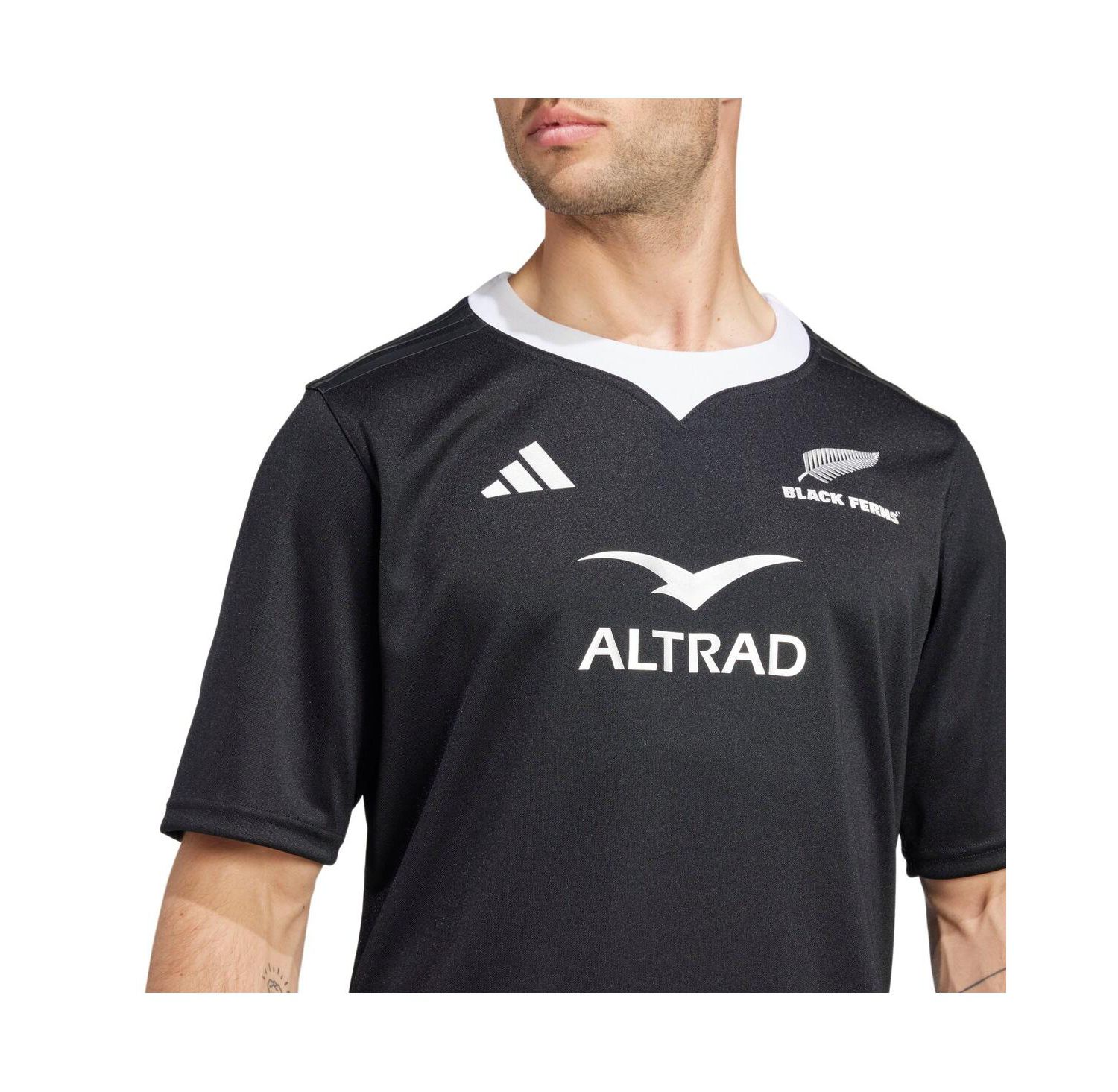 Men's Black New Zealand Rugby 2024/25 Black Ferns Home Replica Jersey