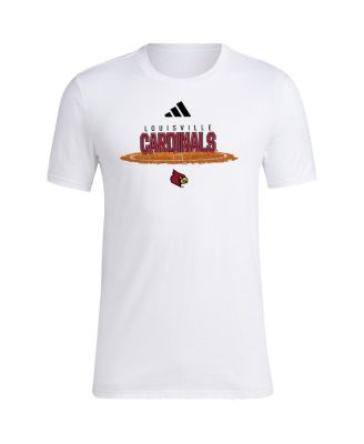 Мужская белая футболка Adidas Louisville Cardinals Softball Pitcher's Circle от Adidas