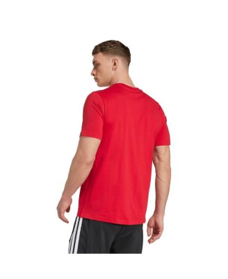 Мужская красная футболка с надписью 