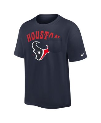 Мужская футболка Nike Navy Houston Texans Rewind Heavy Max 90 с карманами темно-синего цвета