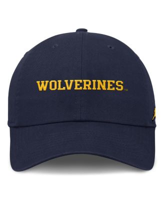 Мужская кепка Jordan's Navy Michigan Wolverines Club с регулируемым козырьком