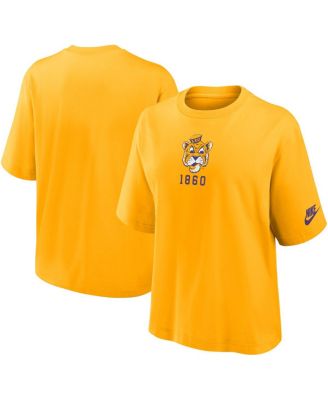 Nike - Women's Gold LSU Tigers Legacy Established Boxy T-Shirt