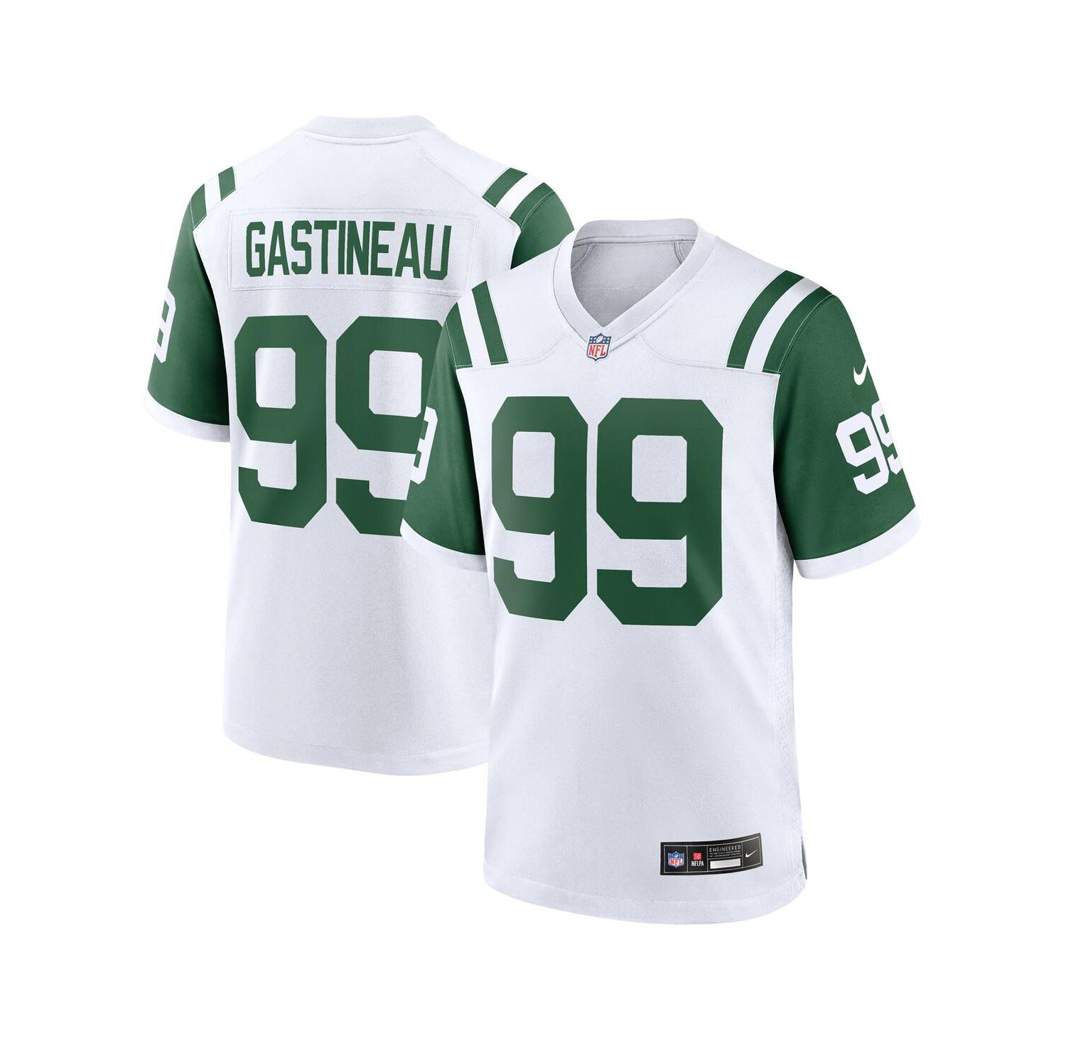 Men's Mark Gastineau White New York Jets Classic Alternate Retired Player Game Jersey