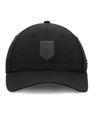 Мужская черная шляпа с регулируемым логотипом Fanatics Vegas Golden Knights Authentic Pro Road