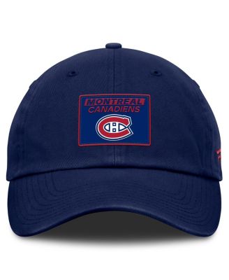 Мужская темно-синяя шляпа Fanatics от Montreal Canadiens Authentic Pro Prime с регулируемой головкой