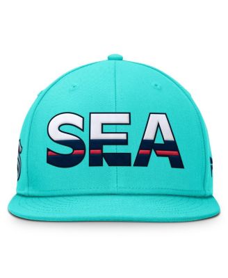 Мужская светло-голубая бейсболка Fanatics Seattle Kraken Rink 7 Snapback
