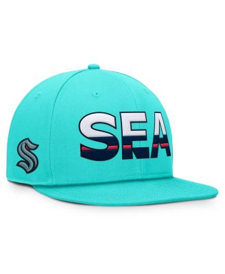 Men's Light Blue Seattle Kraken Rink 7 Snapback Hat