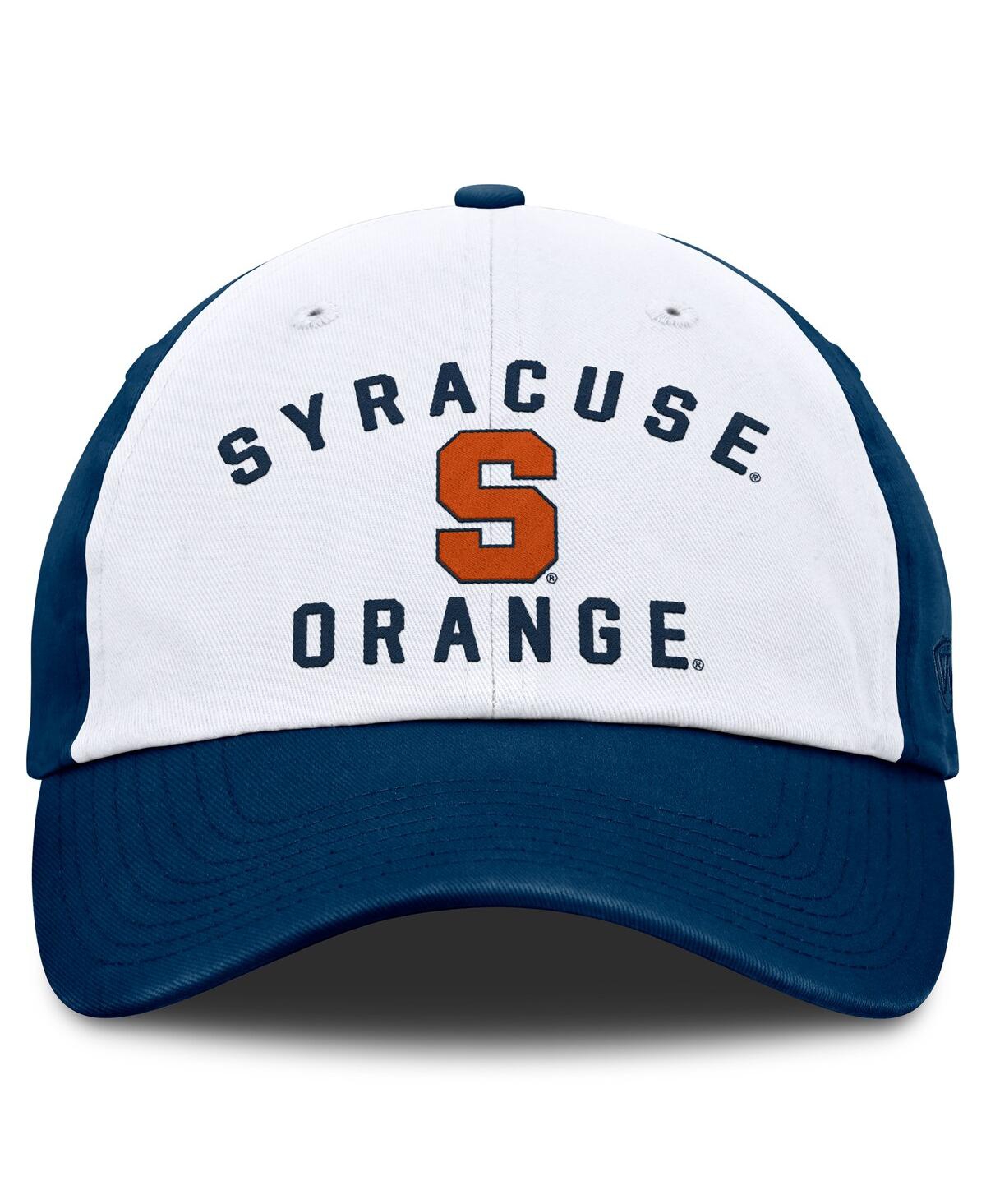 Top Of The World Men's White Syracuse Orange Weston Adjustable Hat