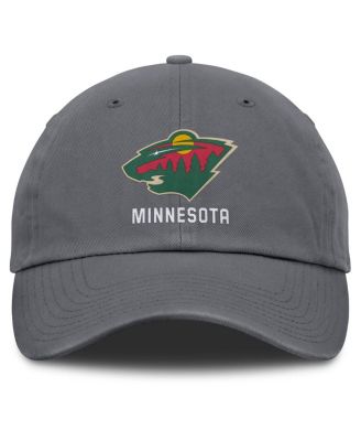 Мужская угольная шляпа Fanatics Minnesota Wild с регулируемой посадкой