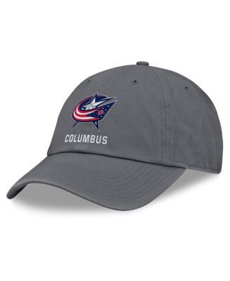 Fanatics - Men's Charcoal Columbus Blue Jackets Washed Adjustable Hat