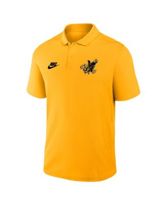 Мужская футболка-поло Nike Gold Iowa Hawkeyes Prime Time Victory Legacy Vault с логотипом Performance
