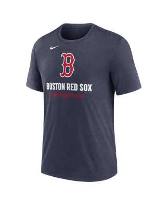 Мужская футболка Nike Heather Navy с логотипом Boston Red Sox, выполненная из трехслойной ткани