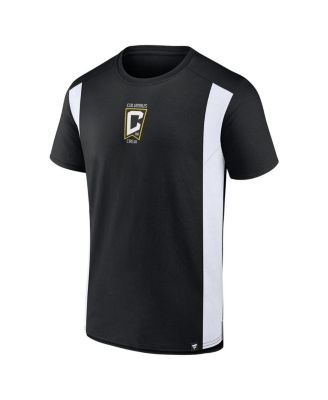 Мужская черная футболка Fanatics с золотым голом команды Columbus Crew