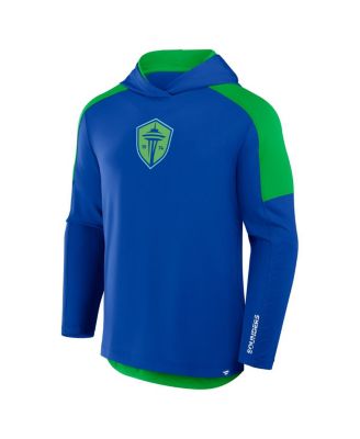 Мужская толстовка-пуловер Fanatics Royal Seattle Sounders FC Red Card Transitional с капюшоном