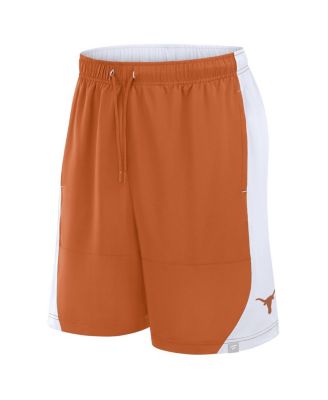 Мужские ярко-оранжевые/белые шорты Texas Longhorns Strength Unleashed от Fanatics