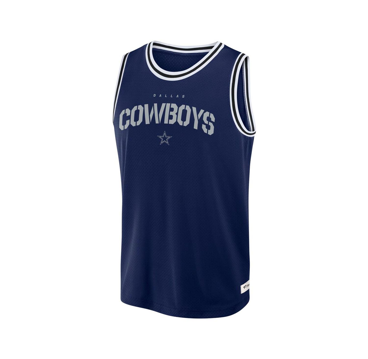 Men's Navy Dallas Cowboys Elements Future Ground Jersey Tank Top