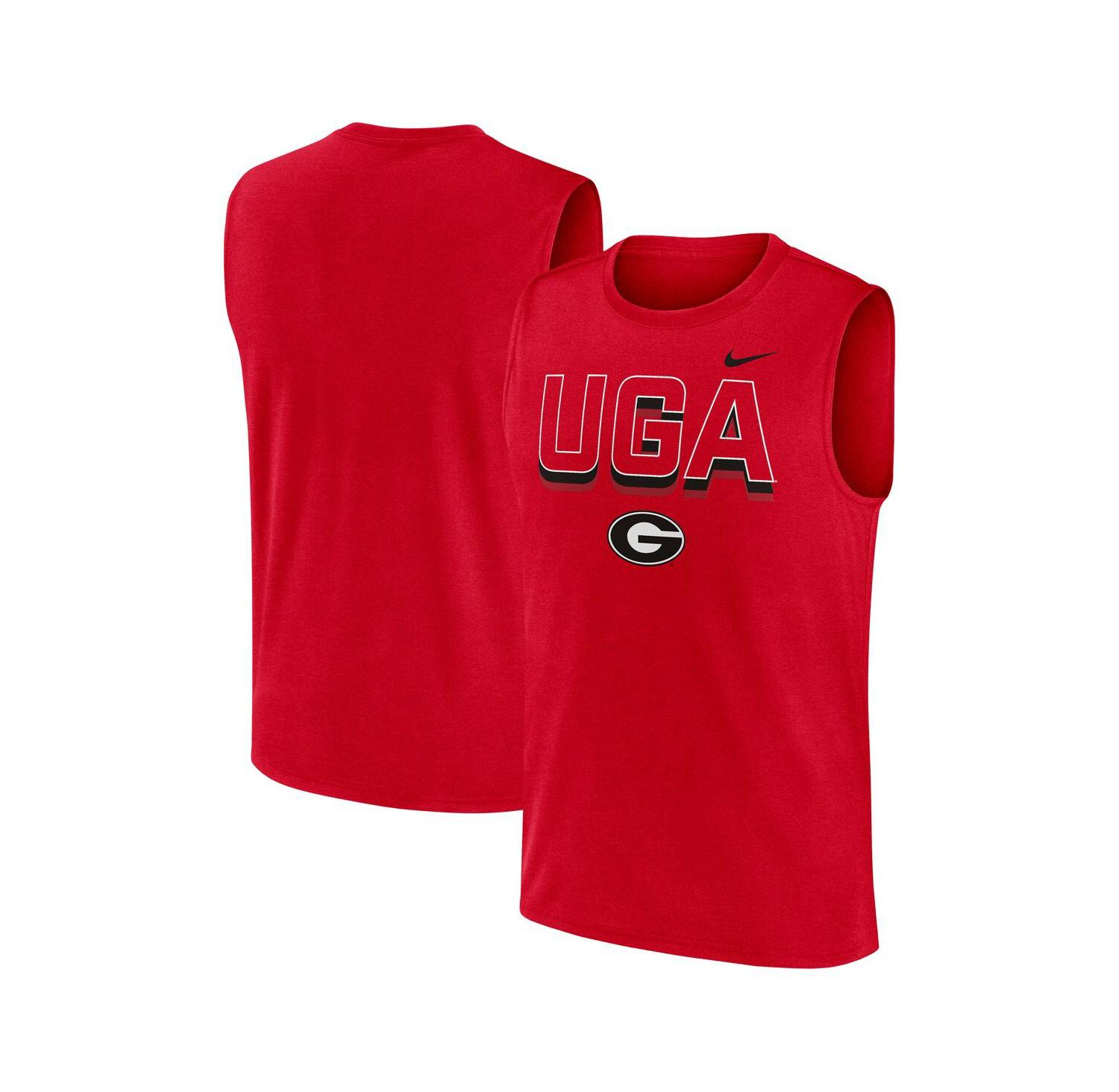 Men's Red Georgia Bulldogs Primetime Tricode Legend Performance Tank Top