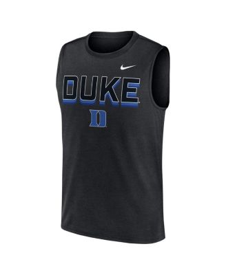 Мужская майка Nike Black Duke Blue Devils Prime Time Tricode Legend Performance без рукавов