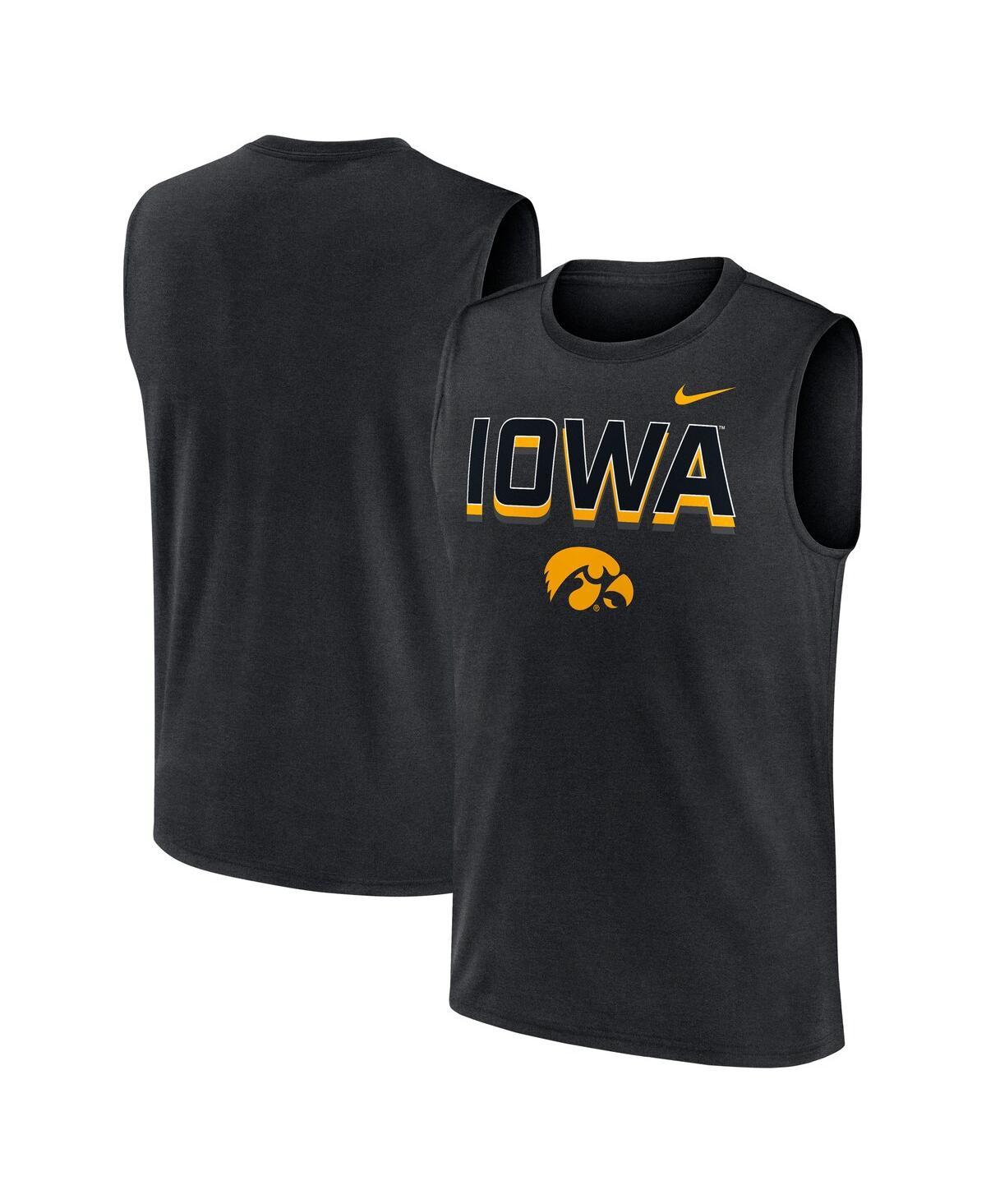 Nike Men's Black Iowa Hawkeyes Primetime Tricode Legend Performance Tank Top In Black
