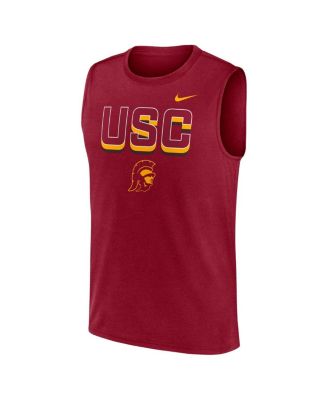 Мужская майка Nike Cardinal USC Trojans Prime Time Tricode Legend Performance без рукавов