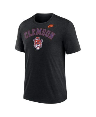Мужская футболка Nike Heather Black Clemson Tigers Legacy Arch Tri-Blend от Nike