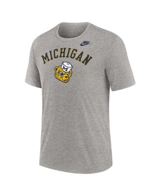 Мужская футболка Nike Heather Gray Michigan Wolverines Legacy Arch Tri-Blend от Nike