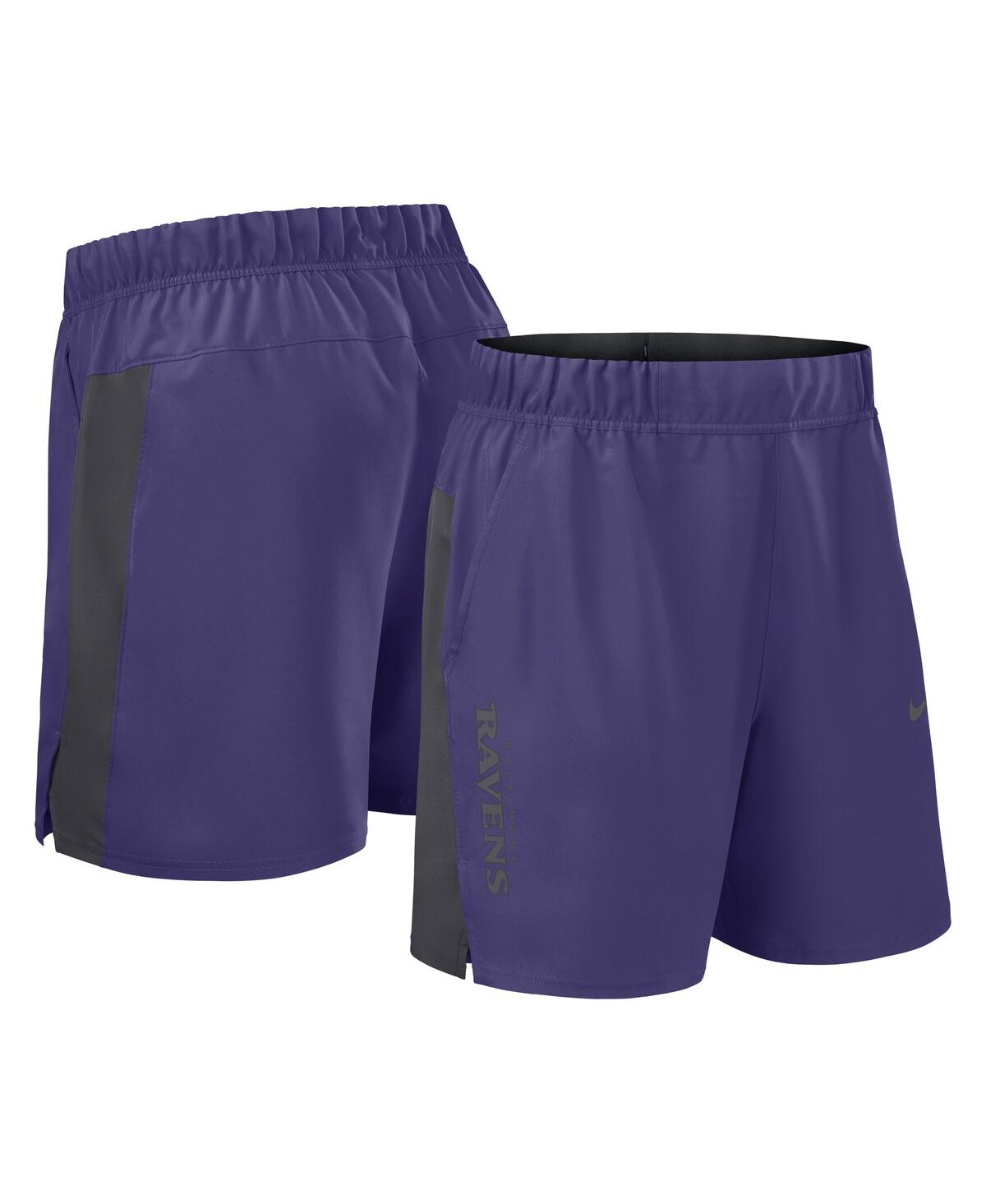 Men's Purple Baltimore Ravens Woven Victory Performance Shorts - Purple