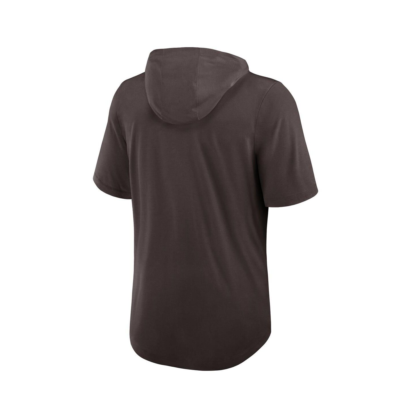Мужское худи Nike Brown Cleveland Browns Lockup Tri-Blend T-Shirt — фото 3