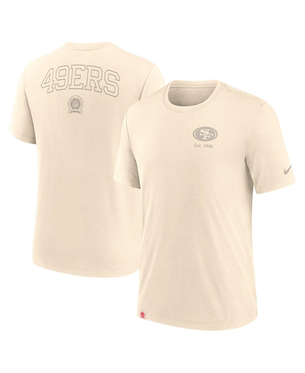 Nike Men's Cream San Francisco 49ers Glory Tri-Blend T-Shirt - Cream